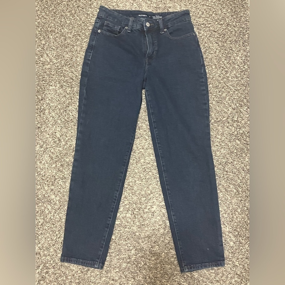 Old Navy Dark Blue Denim Jeans Size 4